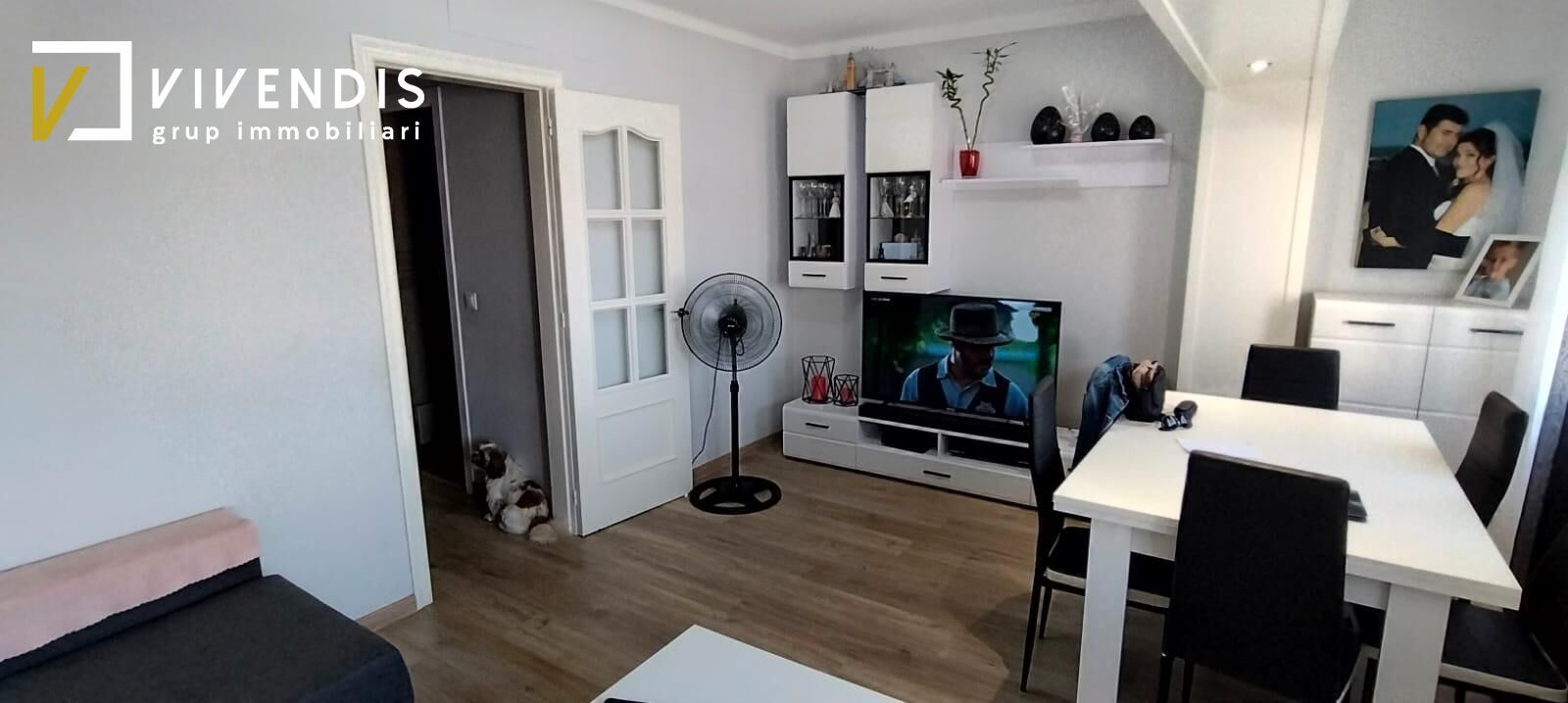 Living room of Flat for sale in  Lleida Capital  with Heating, Parquet flooring and Storage room