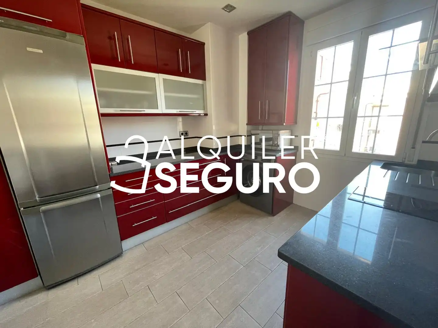 Kitchen of Flat for rent in Madrid  with Air Conditioner, Heating and Furnished