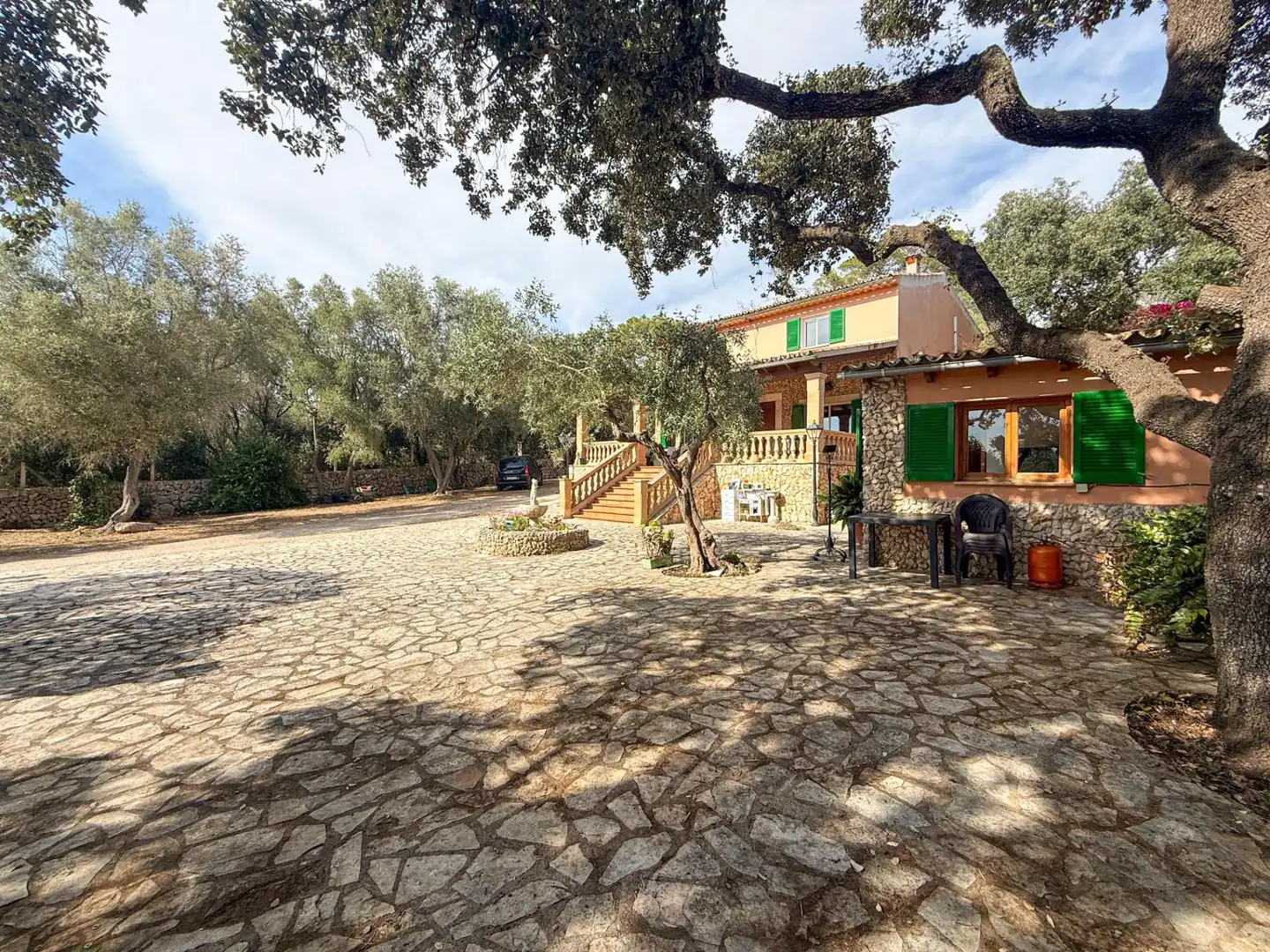 Vista exterior de Finca rústica en venta en Sencelles con Aire acondicionado, Jardín privado y Terraza