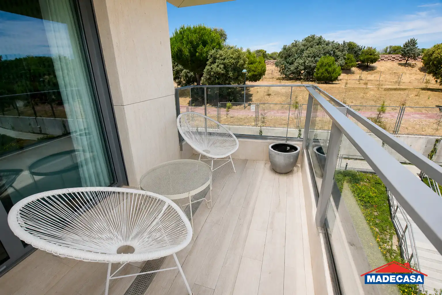 Terraza de Ático en venta en Pozuelo de Alarcón con Aire acondicionado, Calefacción y Jardín privado