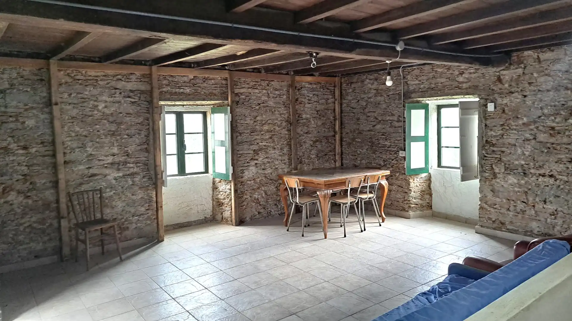 Comedor de Finca rústica en venta en Frades con Jardín privado