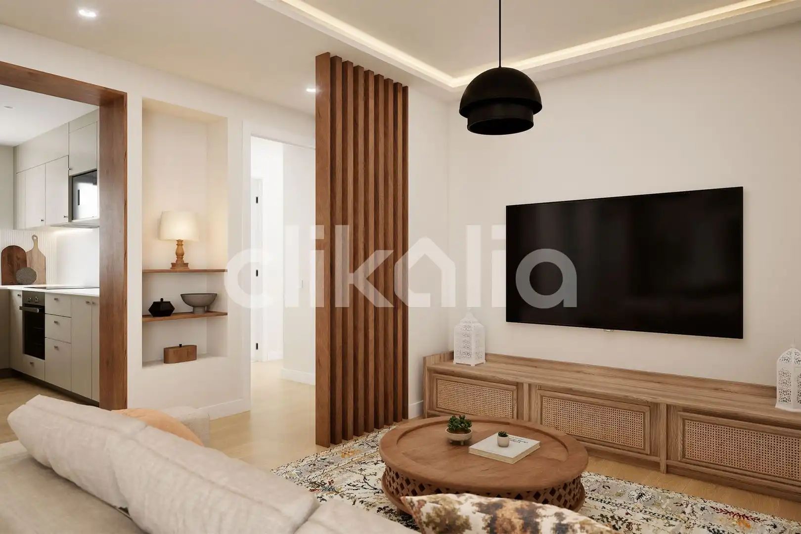 Living room of Flat for sale in Sevilla  with Air Conditioner, Private garden and Terrace