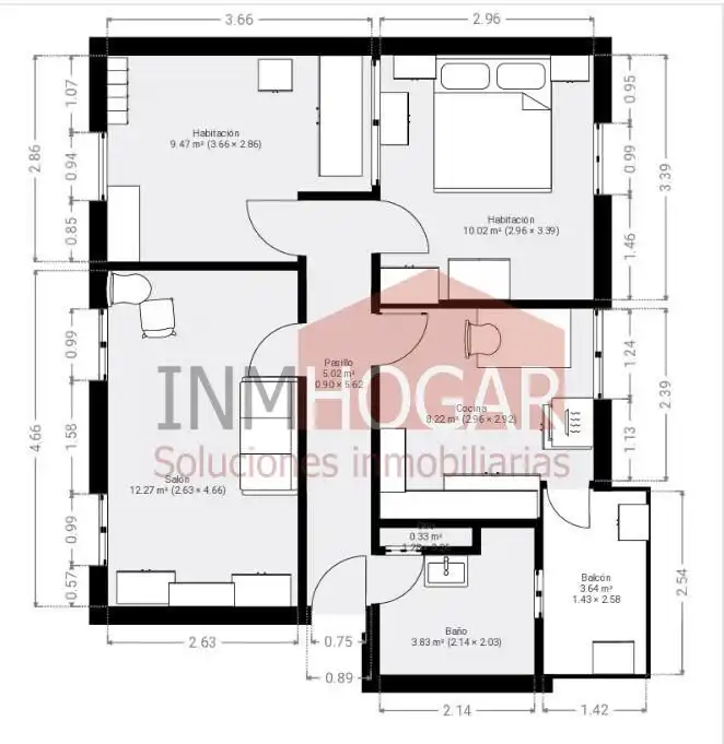 Piso en venta en Ávila con Calefacción, Terraza y Amueblado