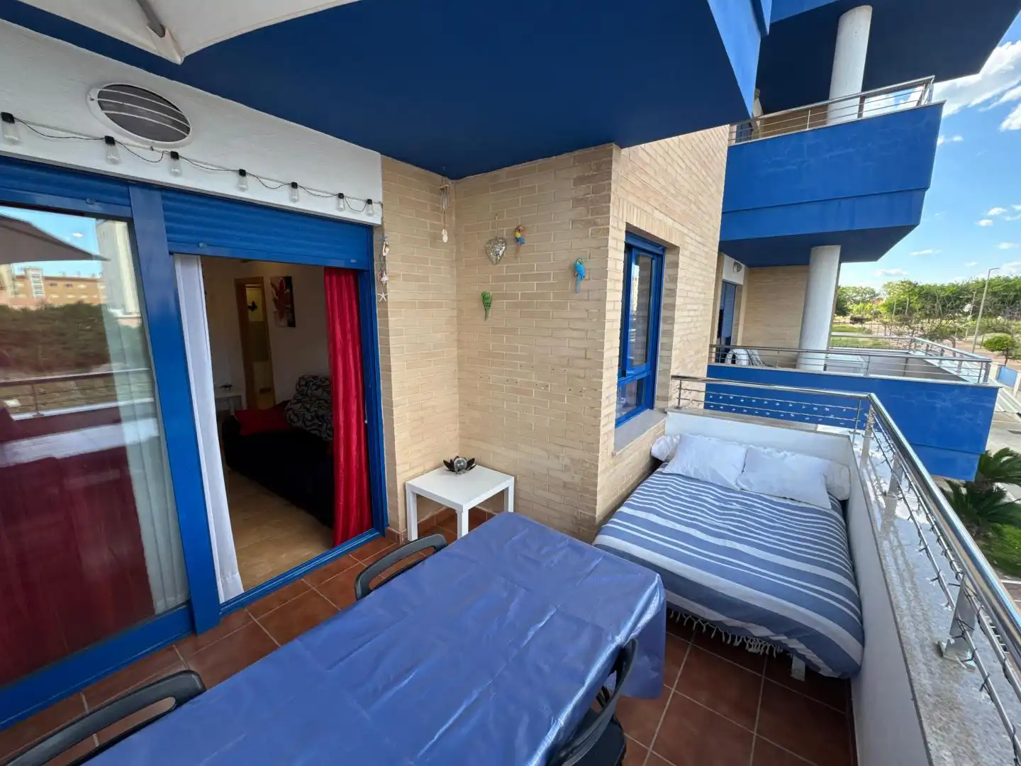 Terrasse von Wohnungen zur Miete in Piles mit Terrasse, Abstellraum und Möbliert