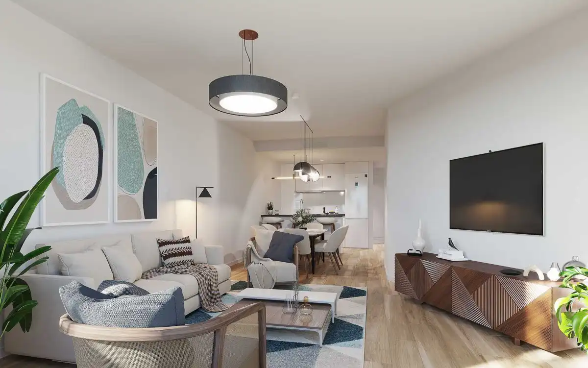 Living room of Flat for sale in Mijas  with Air Conditioner, Heating and Terrace