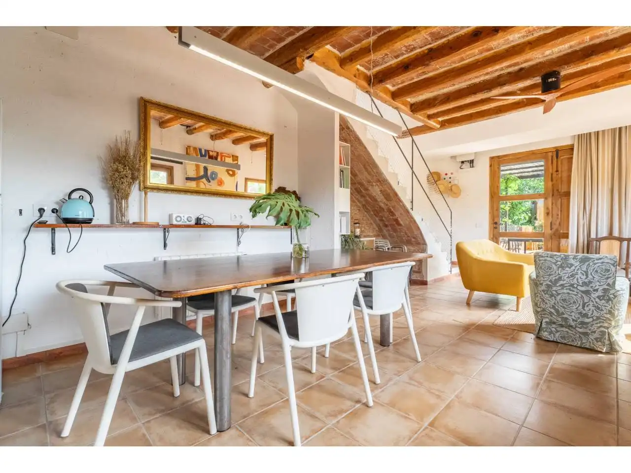 Comedor de Finca rústica en venta en Reus con Jardín privado, Terraza y Piscina