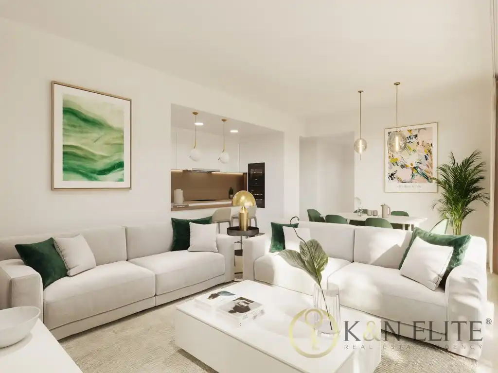 Living room of Attic for sale in Estepona  with Air Conditioner, Terrace and Swimming Pool