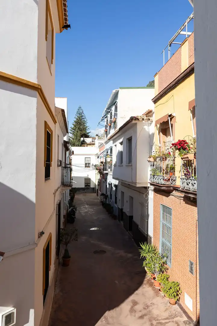 Vista exterior de Casa adosada en venda en Málaga