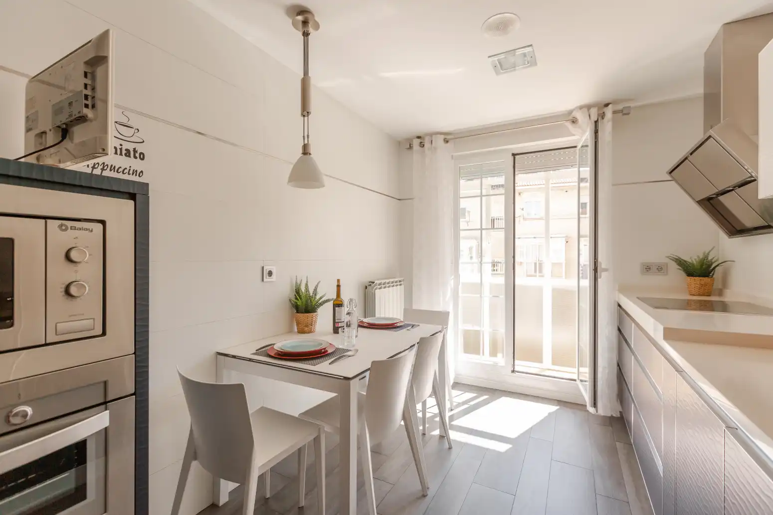 Dining room of Flat for sale in  Pamplona / Iruña  with Heating, Parquet flooring and Terrace