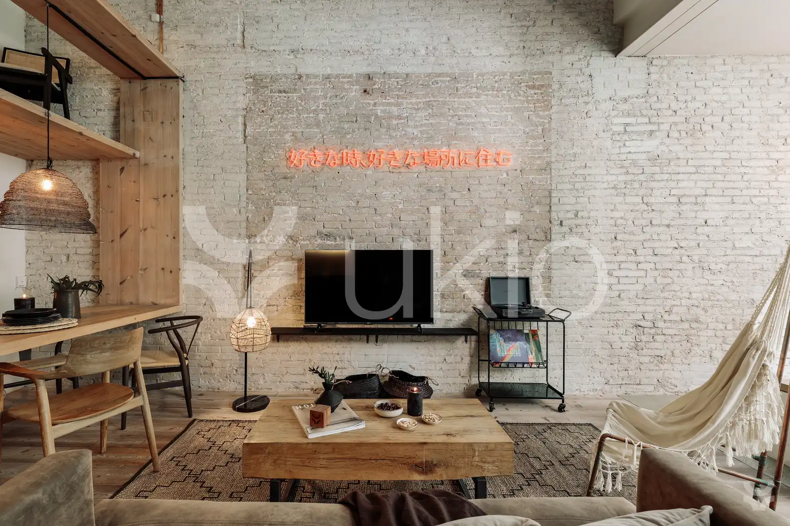 Sala d'estar de Apartament de lloguer en Barcelona amb Aire condicionat, Terrassa i Moblat