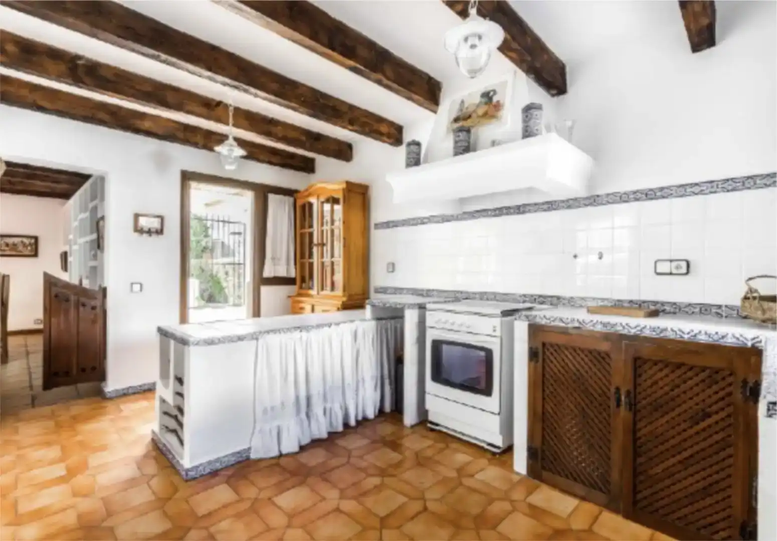 Cuina de Casa o xalet de lloguer en Carboneras amb Aire condicionat, Jardí privat i Parquet