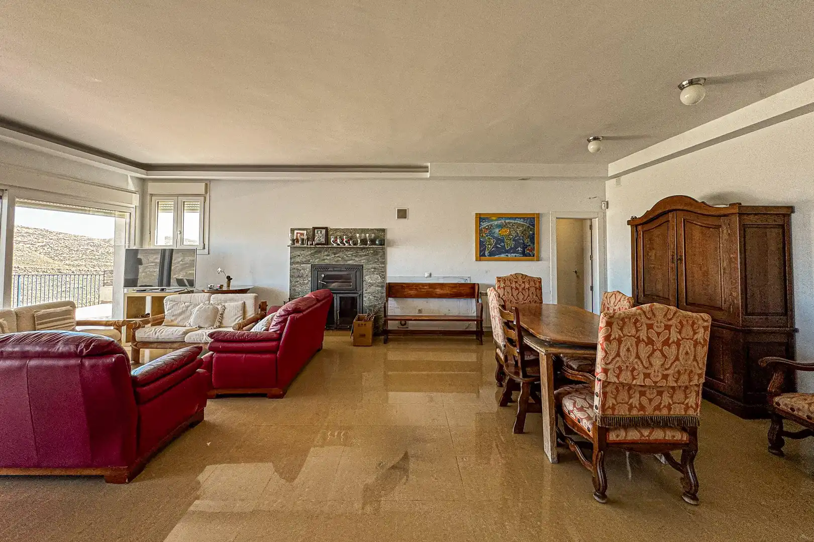 Sala de estar de Casa o chalet en venta en Vícar con Aire acondicionado, Calefacción y Terraza