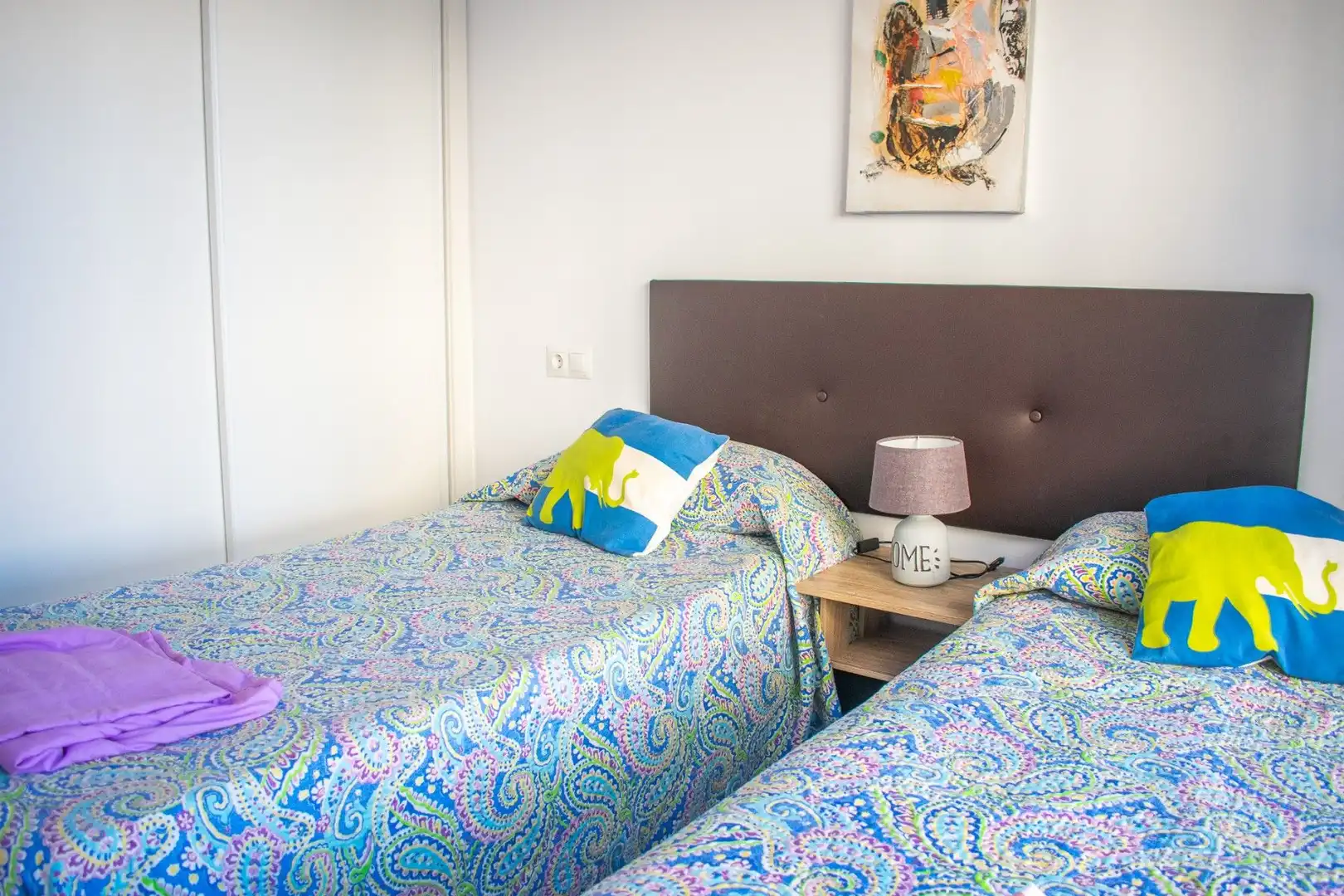 Dormitori de Apartament en venda en Calpe / Calp amb Terrassa, Moblat i Piscina comunitària
