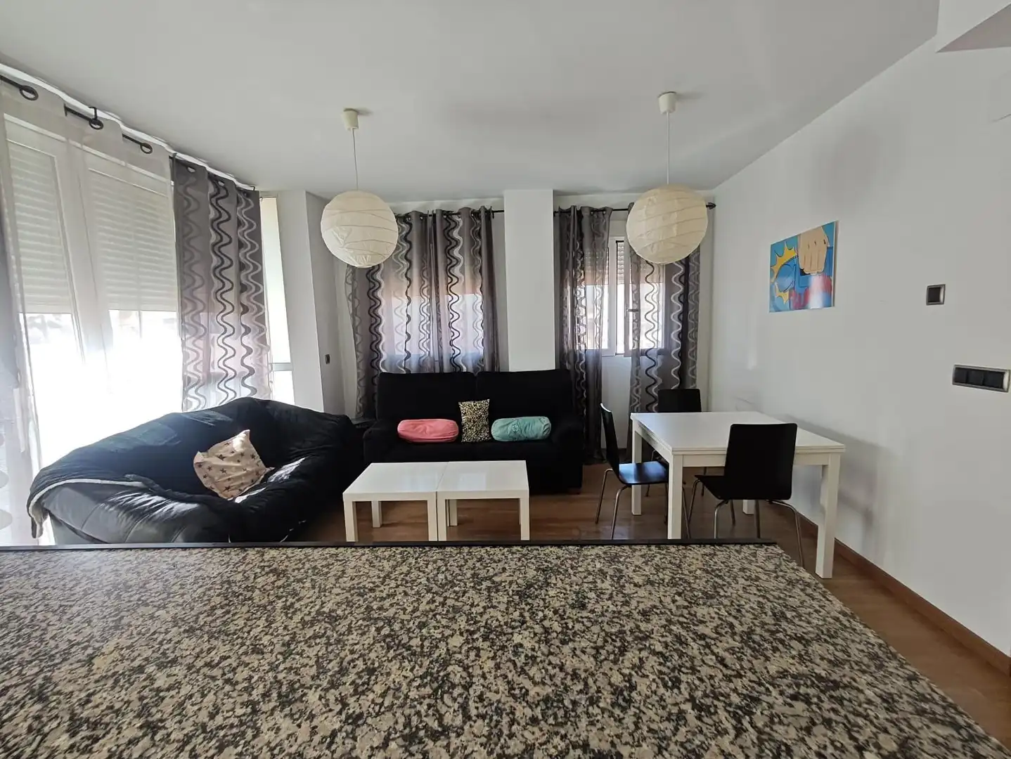 Wohnzimmer von Wohnung zur Miete in Petrer mit Möbliert und Balkon