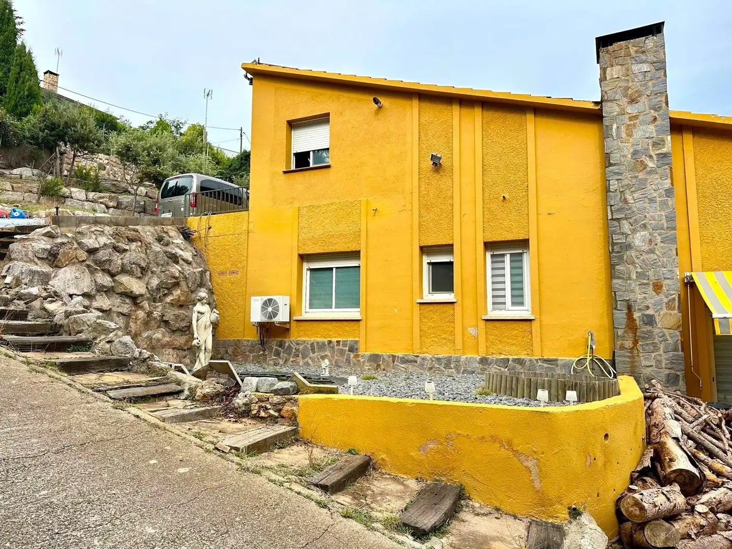 Vista exterior de Casa o xalet en venda en L'Ametlla del Vallès amb Aire condicionat, Calefacció i Terrassa