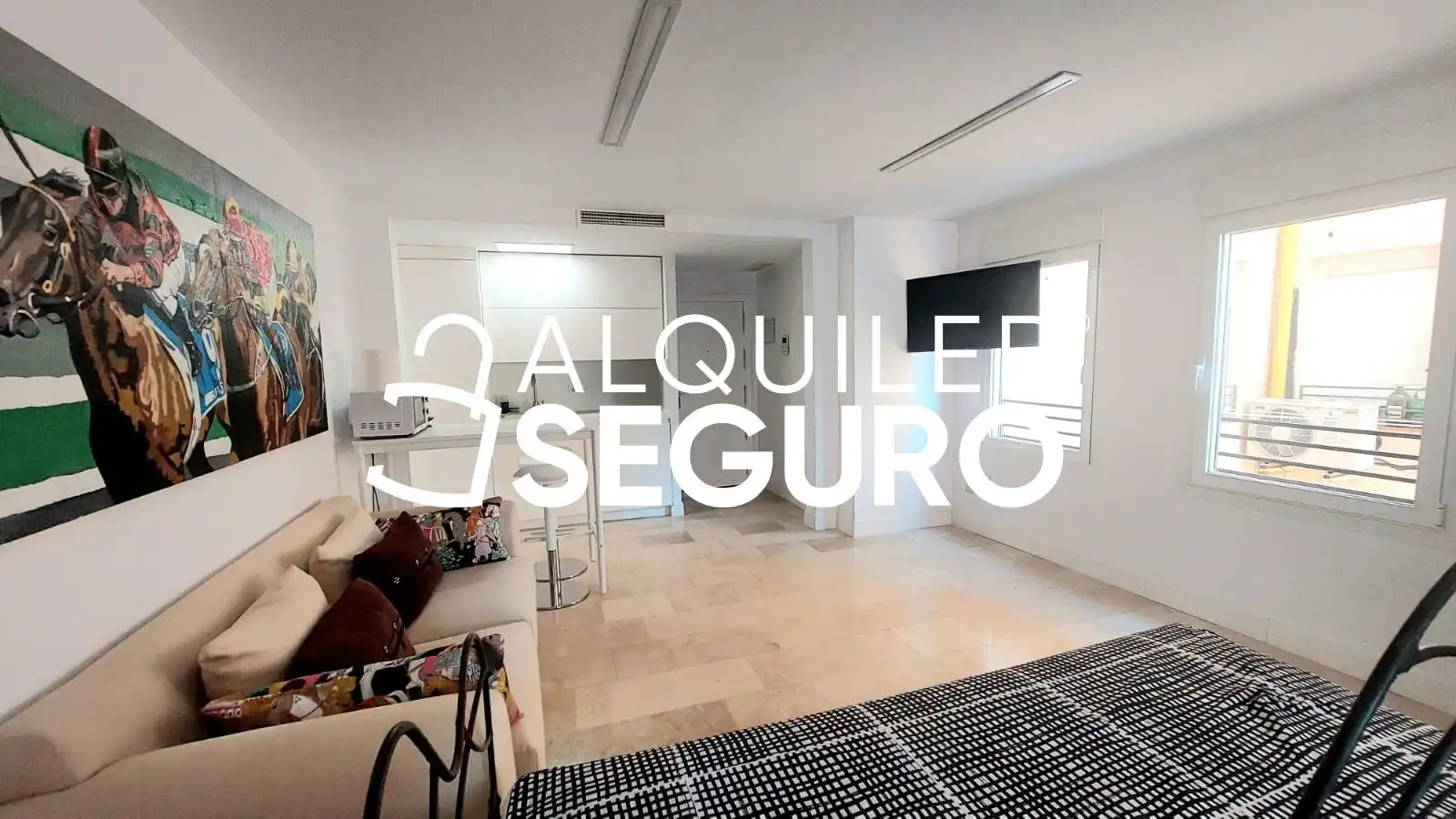 Außenansicht von Wohnung zur Miete in Madrid mit Klimaanlage und Möbliert