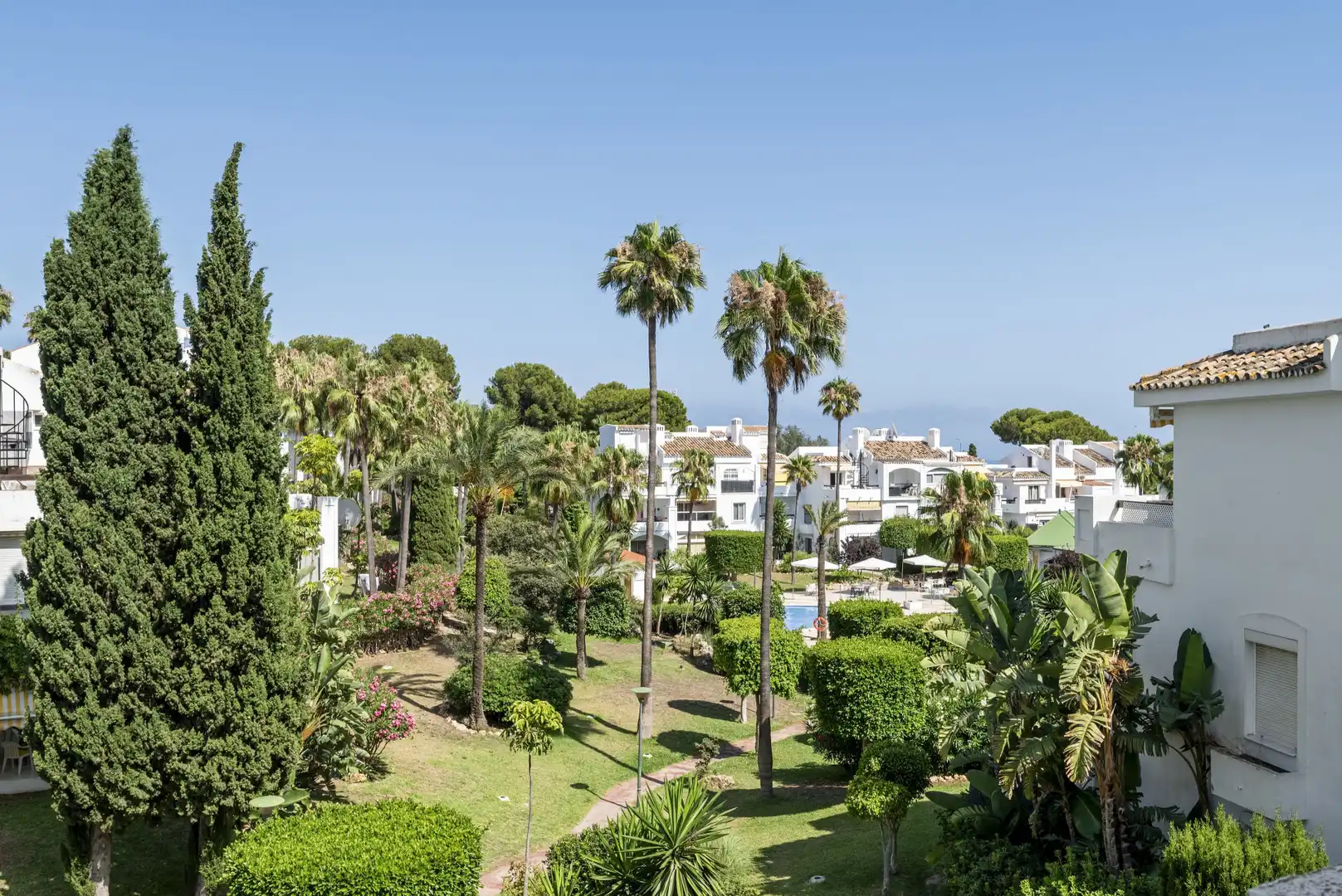 Jardí de Àtic en venda en Mijas amb Aire condicionat, Terrassa i Piscina