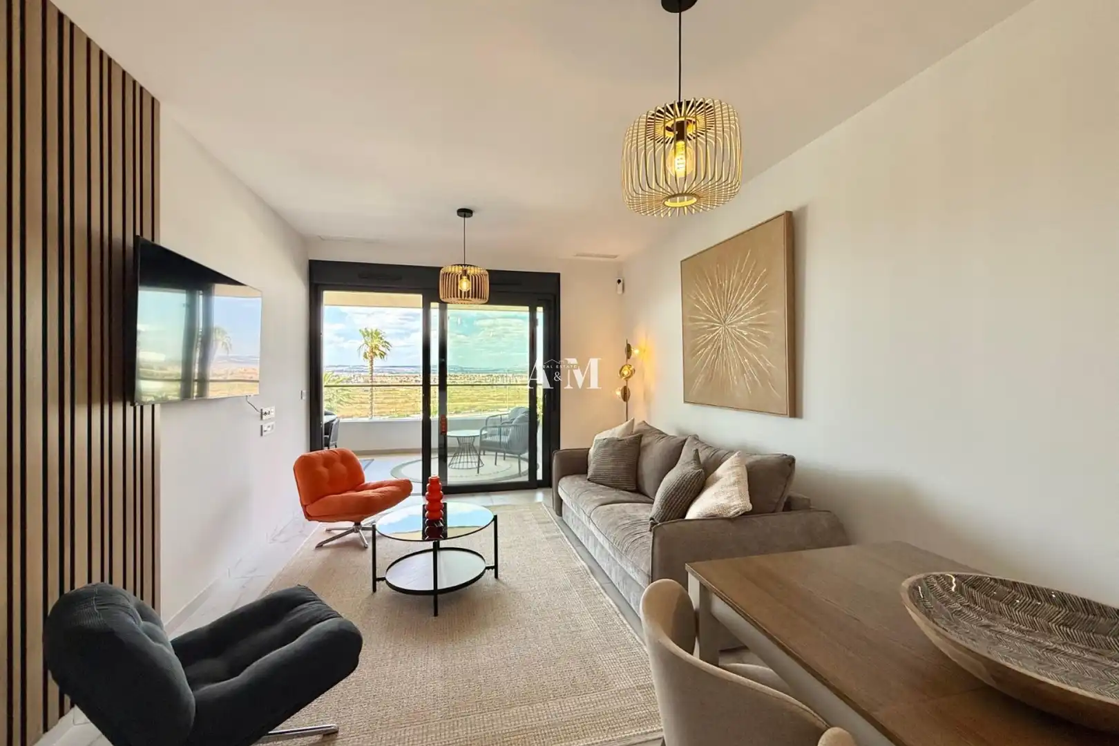Sala de estar de Piso de alquiler en Torrevieja con Aire acondicionado, Calefacción y Terraza