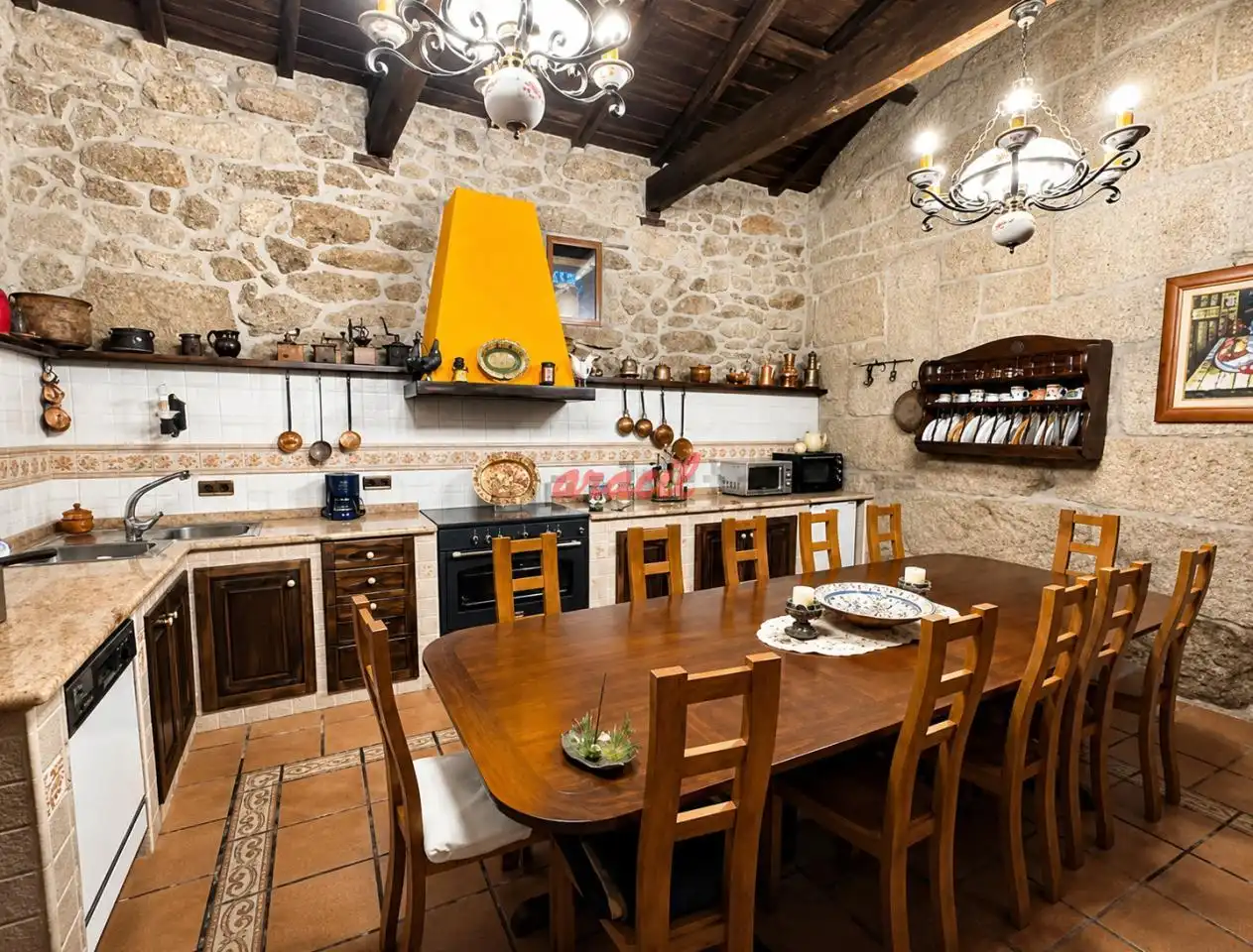 Kitchen of Houses for sale in San Amaro  with Heating, Private garden and Terrace