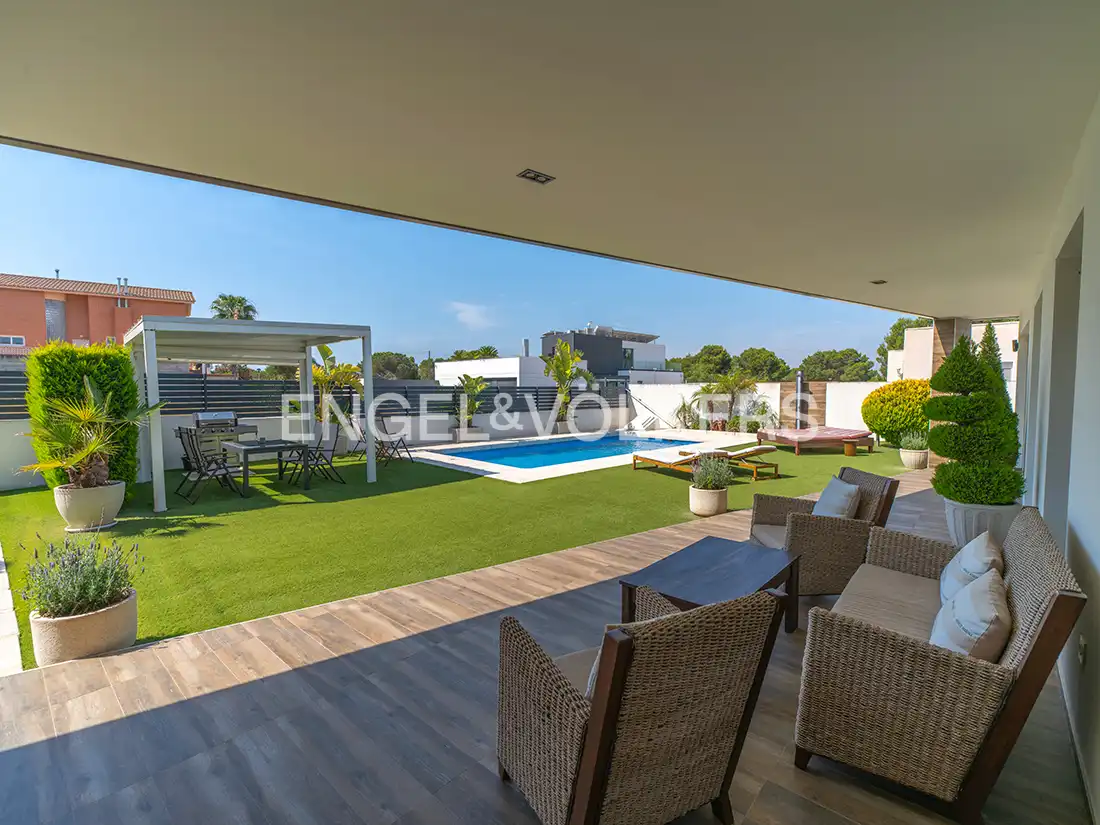 Terraza de Casa o chalet en venta en Santa Pola con Aire acondicionado, Calefacción y Jardín privado