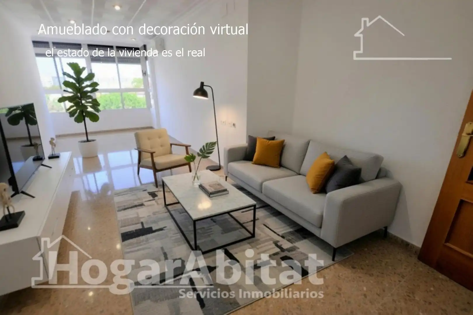 Sala d'estar de Pis en venda en Valencia amb Aire condicionat i Calefacció