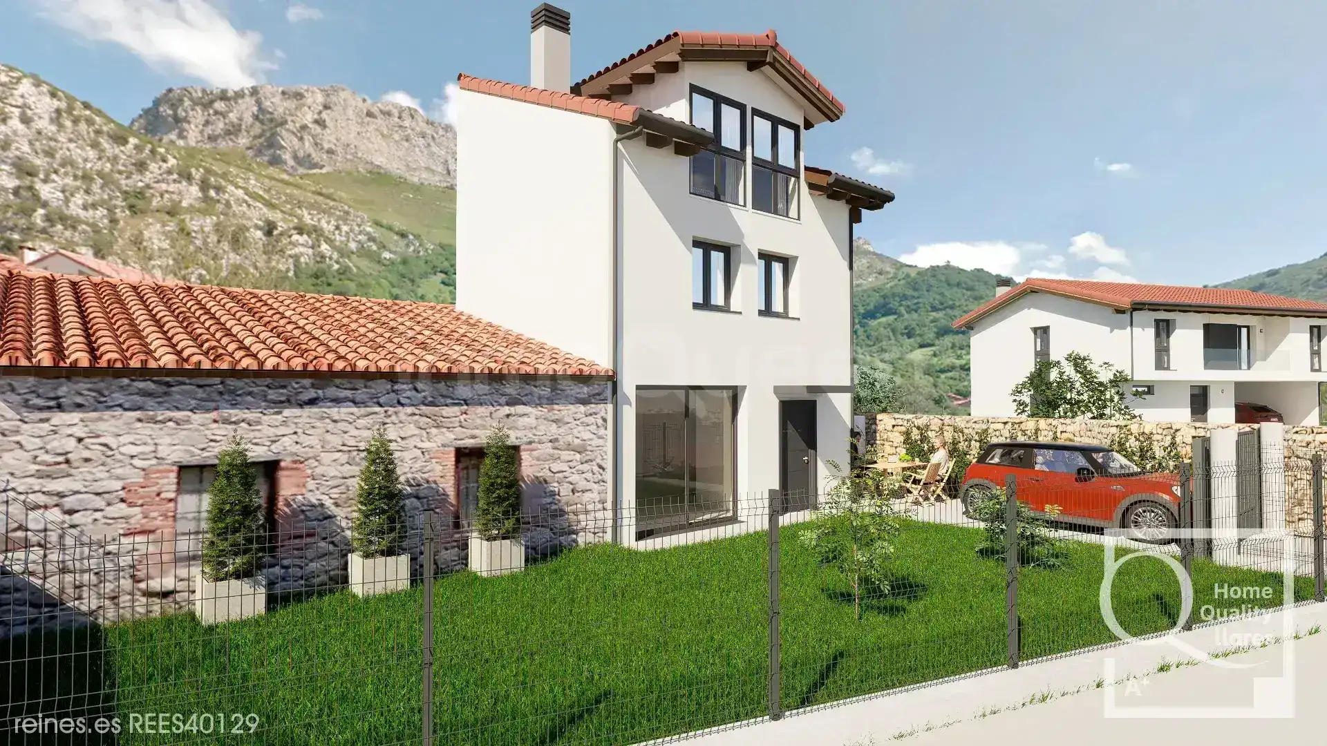 Exterior view of Detached homes for sale in Peñamellera Alta  with Heating, Private garden and Terrace