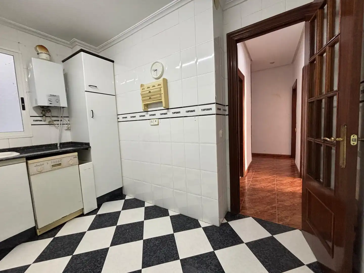 Küche von Wohnung zur Miete in Valencia mit Klimaanlage, Möbliert und Waschmaschine