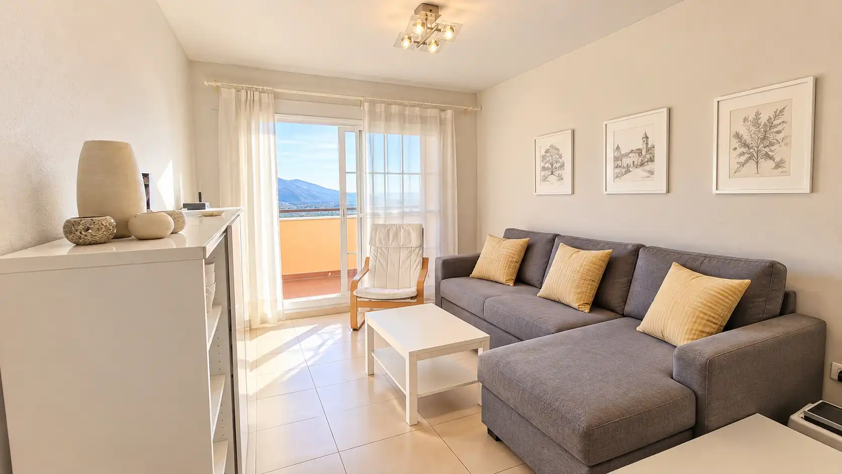 Sala de estar de Ático en venta en La Cala del Moral