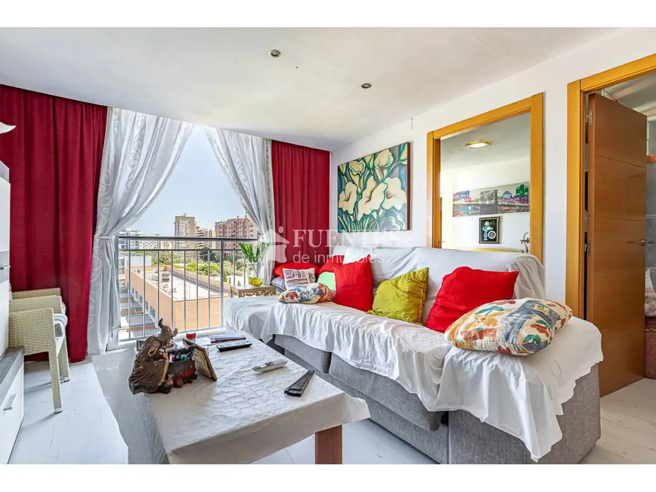 Bedroom of Flat for sale in Alicante / Alacant  with Furnished, Balcony and Alarm