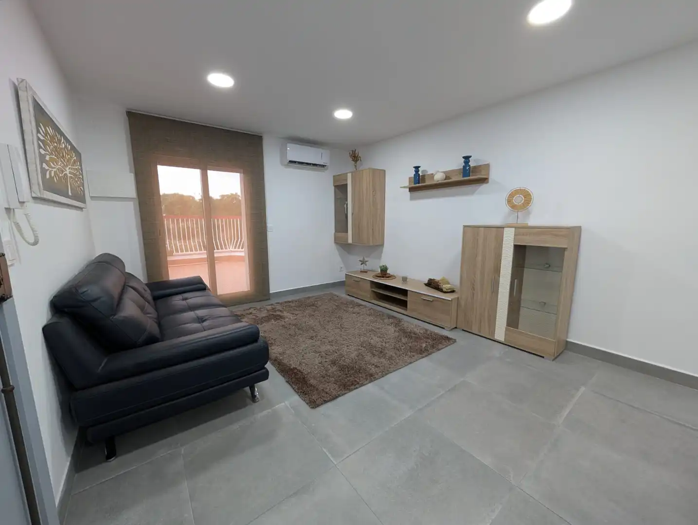 Living room of Attic for rent in Badalona  with Air Conditioner, Parquet flooring and Terrace