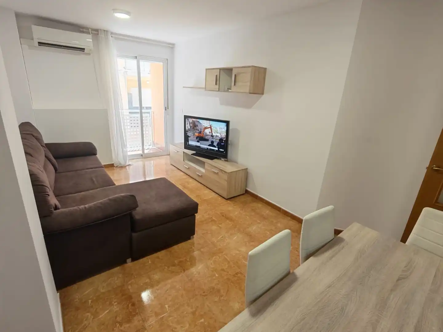 Sala de estar de Piso de alquiler en Murcia con Aire acondicionado, Calefacción y Lavadora