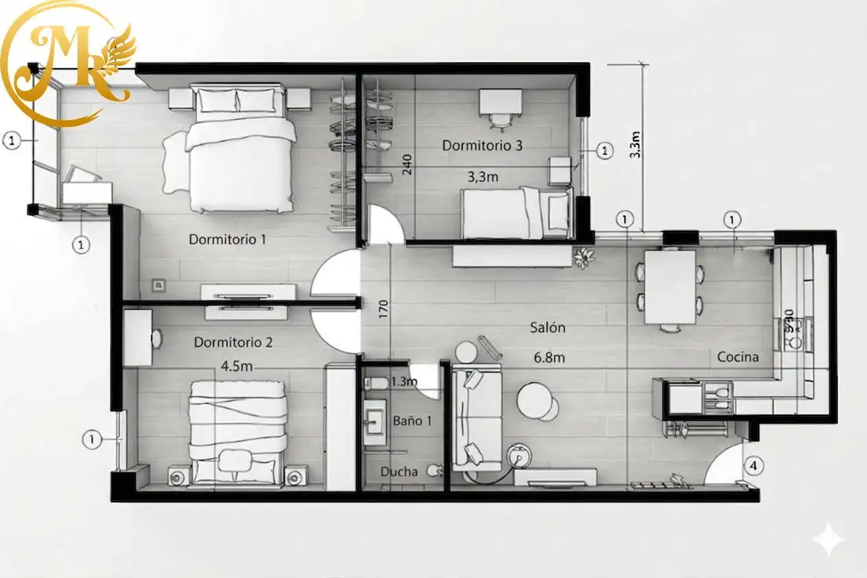 Flat with lift to rent in Calle de Benidorm, imagen 16