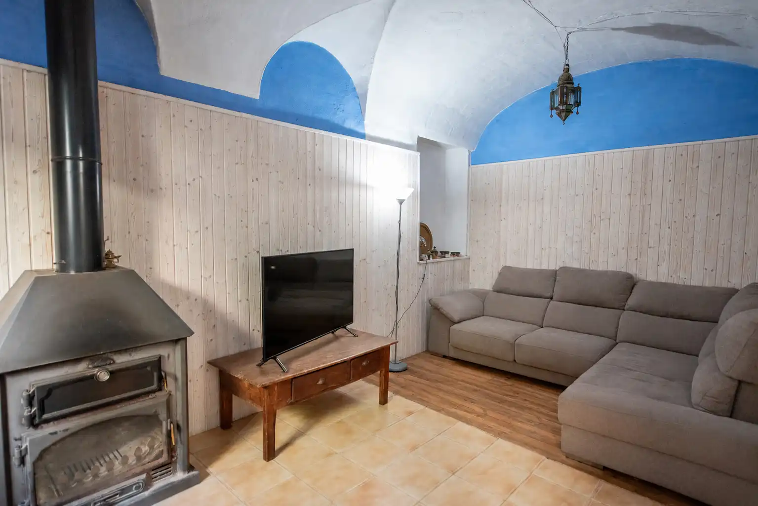 Sala d'estar de Finca rústica en venda en Sant Feliu de Guíxols amb Calefacció, Parquet i Terrassa