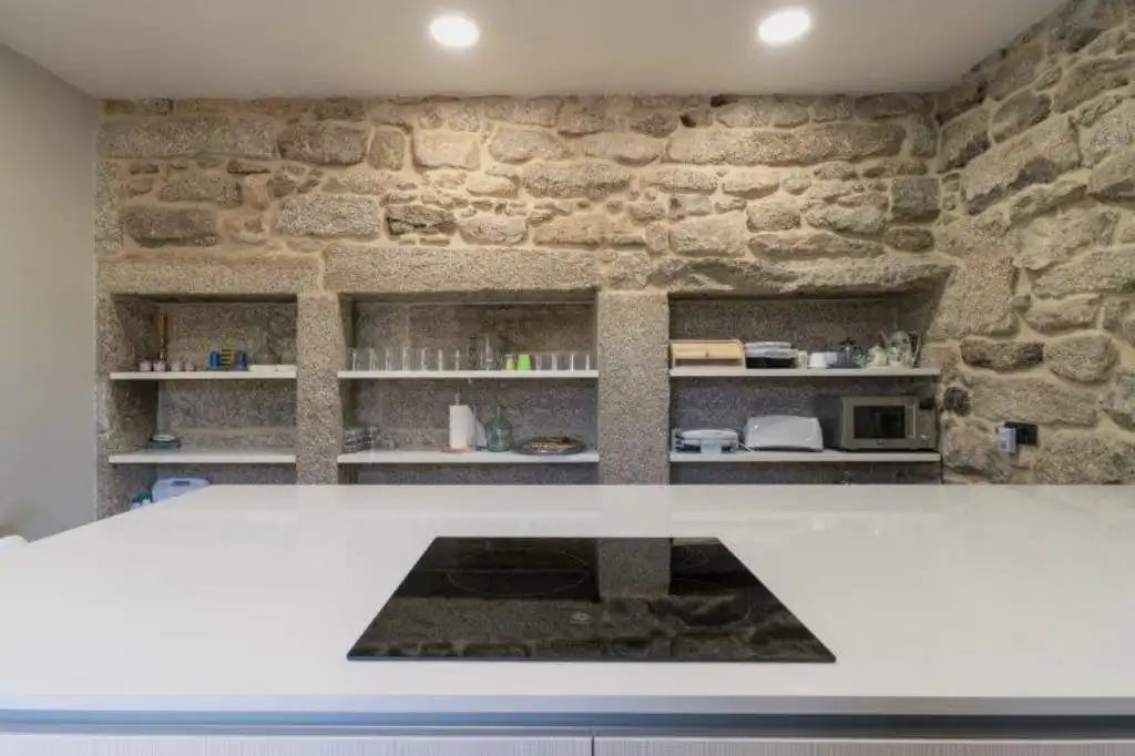 Cocina de Casa o chalet en venta en Lousame con Calefacción, Jardín privado y Parquet