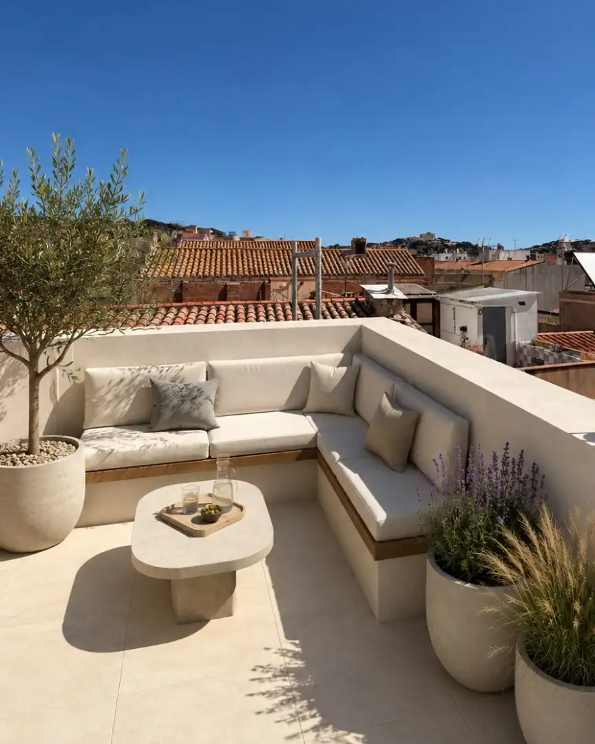 Terrasse von Wohnung zum Verkauf in Sant Feliu de Guíxols mit Heizung, Terrasse und Ofen