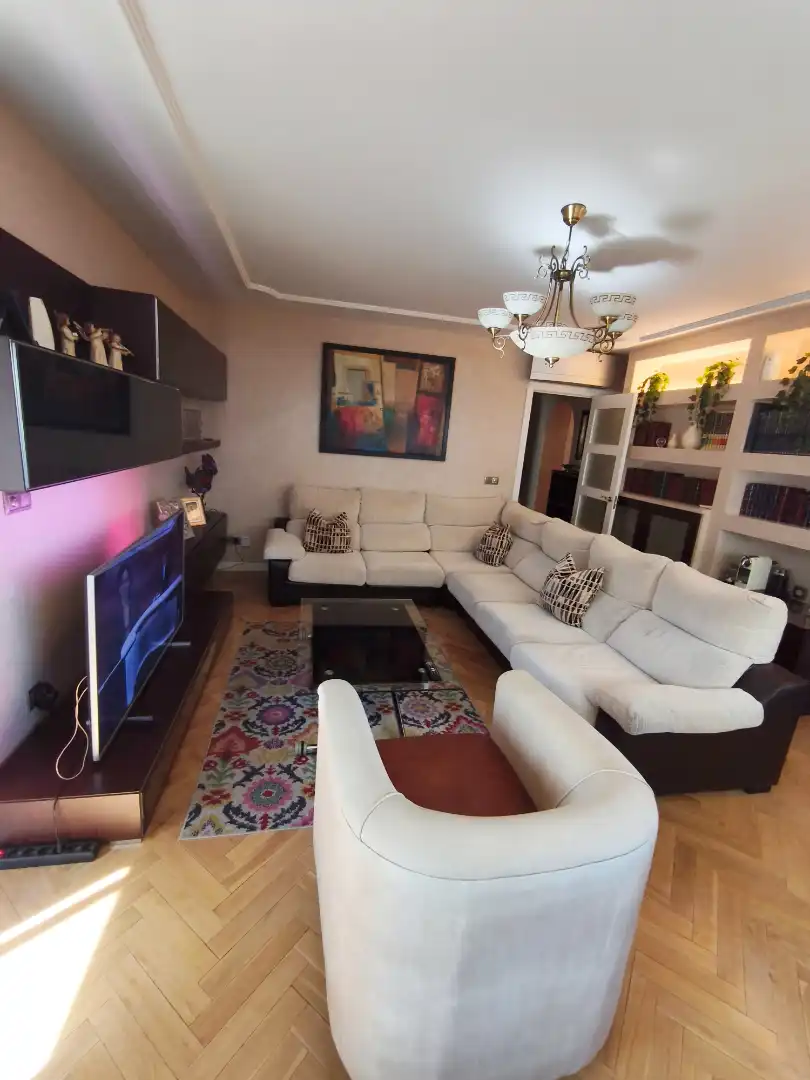 Sala de estar de Piso en venta en Móstoles con Aire acondicionado, Calefacción y Parquet