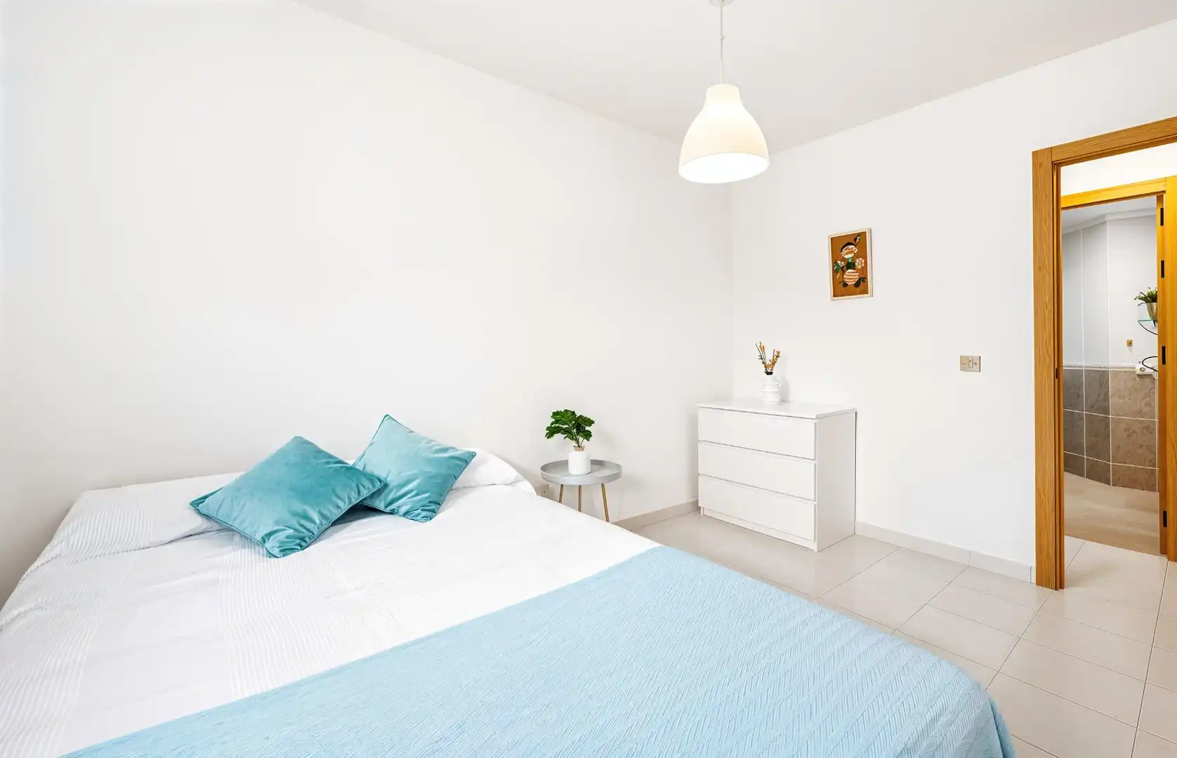 Schlafzimmer von Wohnungen zum Verkauf in Chiclana de la Frontera mit Privatgarten und Gemeinschaftspool
