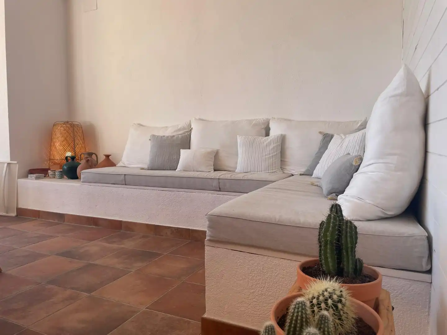 Sala d'estar de Casa adosada en venda en La Nou de Gaià amb Jardí privat, Terrassa i Piscina