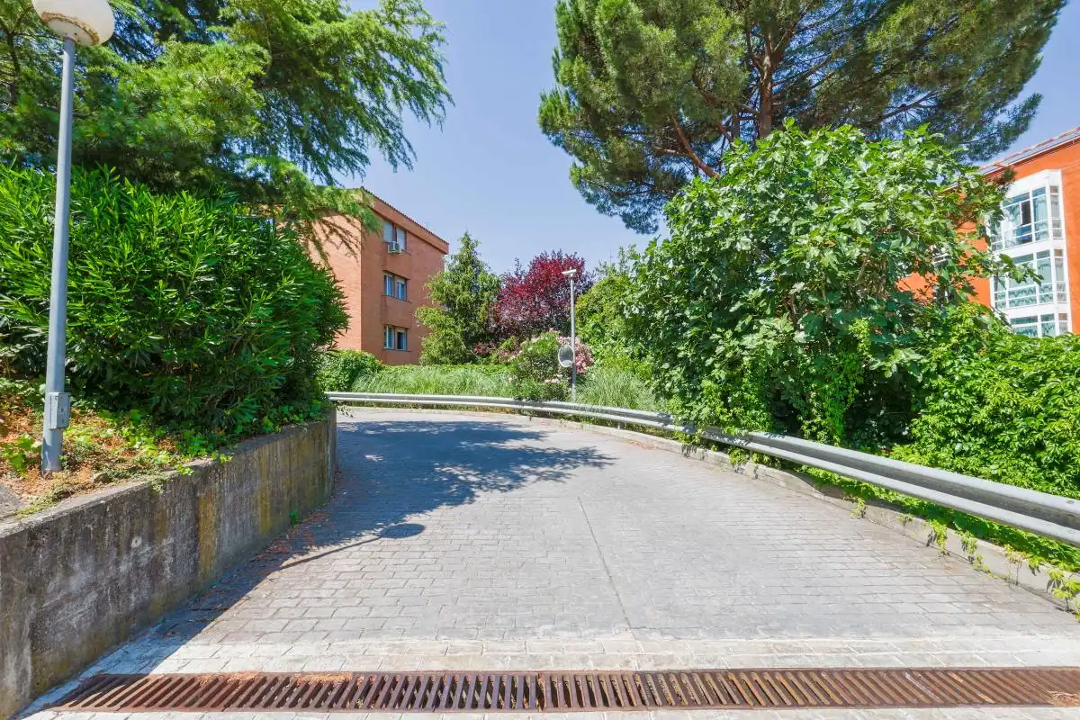 Vista exterior de Àtic de lloguer en Madrid amb Aire condicionat, Calefacció i Jardí privat