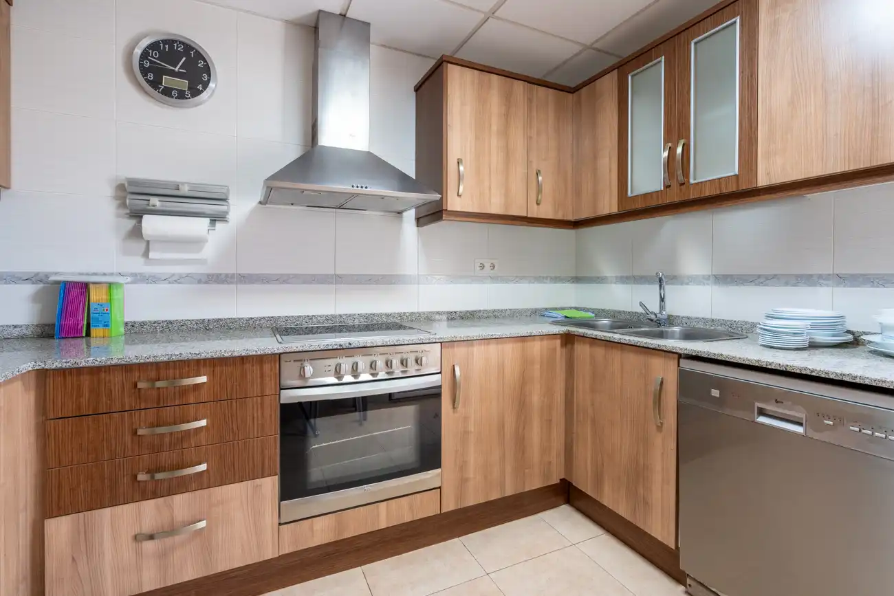 Kitchen of Flat for sale in Roquetes  with Air Conditioner, Heating and Terrace