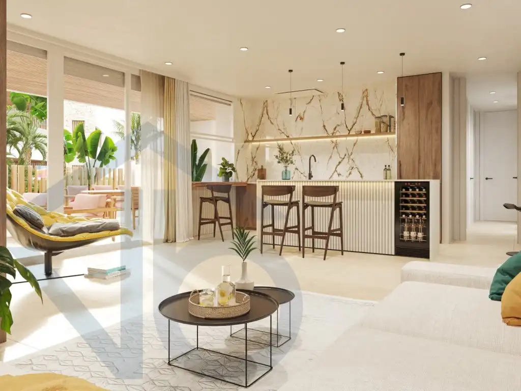 Sala d'estar de Apartament en venda en Pulpí amb Aire condicionat