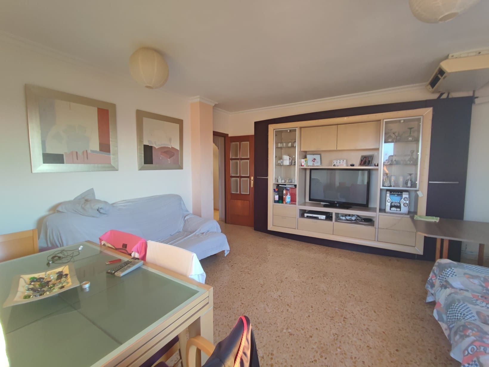 Sala de estar de Piso en venta en Sueca con Aire acondicionado y Terraza
