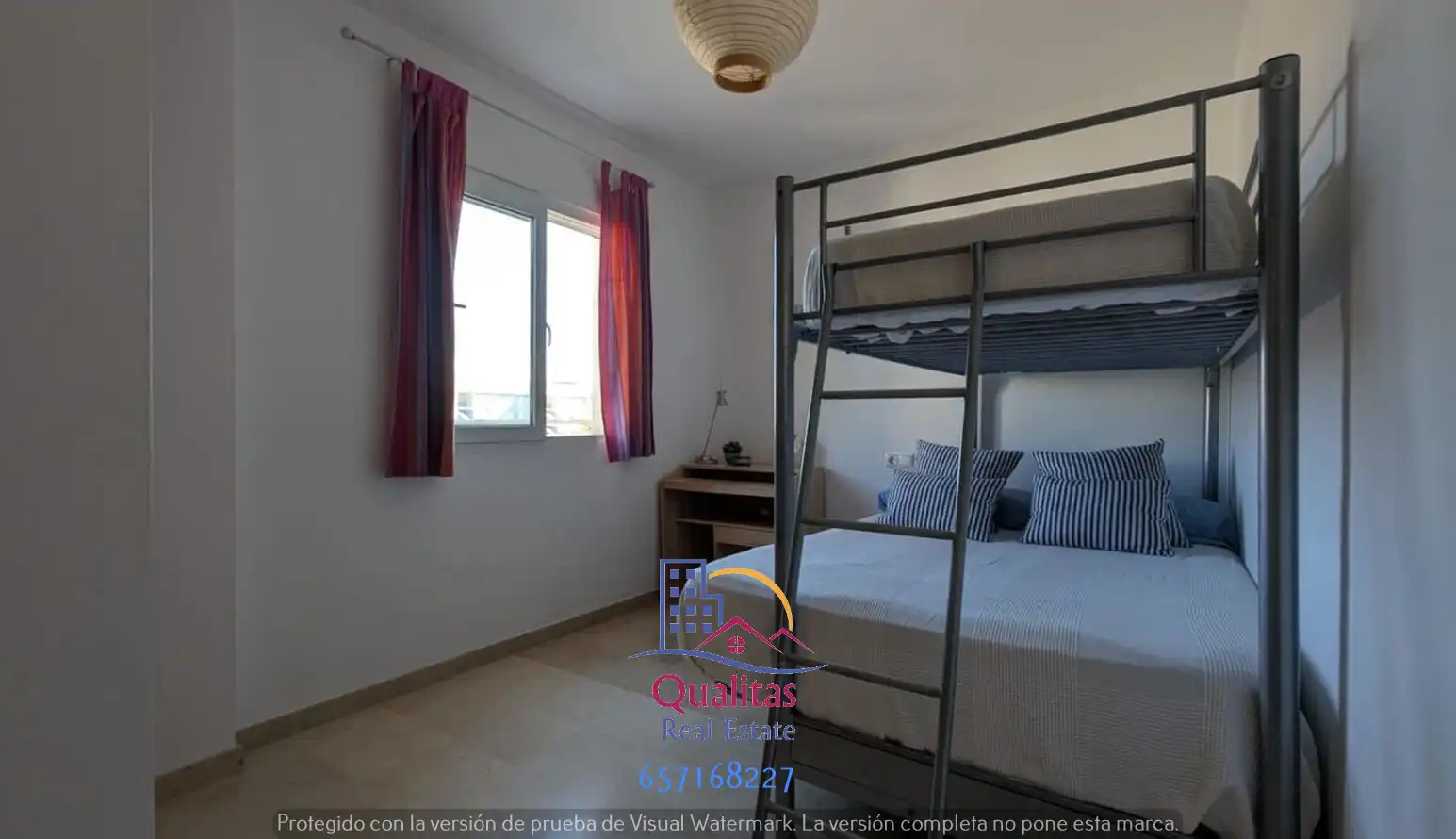 Schlafzimmer von Wohnungen zum Verkauf in Oliva mit Klimaanlage, Heizung und Privatgarten