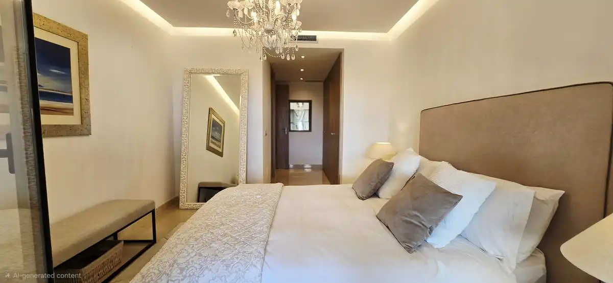 Bedroom of Flat for sale in Benahavís  with Air Conditioner, Terrace and Storage room