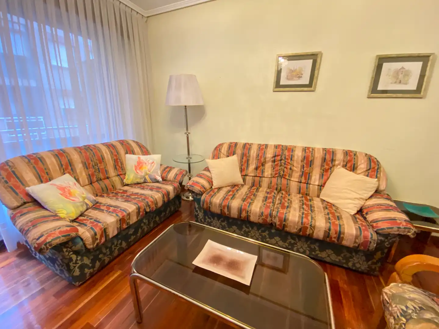Living room of Flat for rent in Bilbao   with Heating, Terrace and Furnished