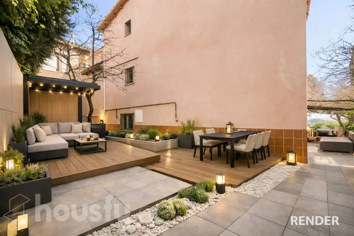 Terraza de Casa o chalet en venta en Barcelona con Aire acondicionado, Calefacción y Jardín privado