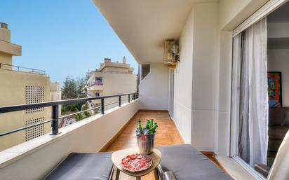 Terrassa de Apartament en venda en Mijas amb Aire condicionat, Terrassa i Piscina comunitària