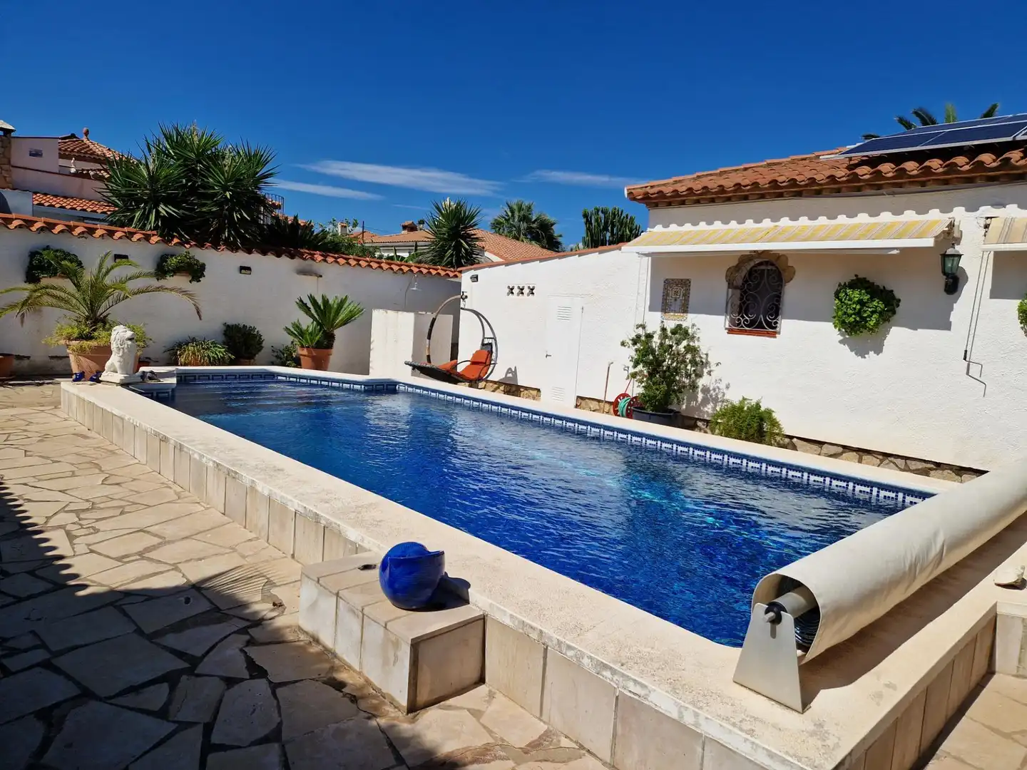 Swimming pool of Houses for sale in Mont-roig del Camp  with Heating, Private garden and Storage room