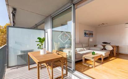 Balcony of Flat for sale in Sant Cugat del Vallès  with Air Conditioner, Private garden and Terrace