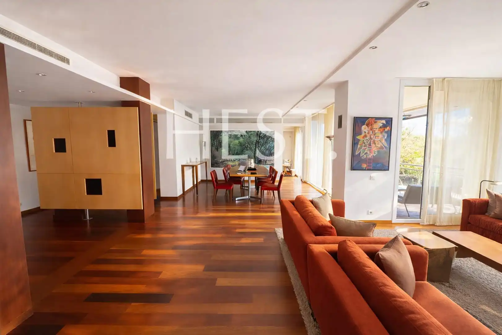 Sala de estar de Piso en venta en Barcelona con Aire acondicionado, Calefacción y Jardín privado